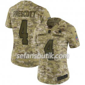 Dallas Cowboys Tröjor Dak Prescott 4 Nike Salute to Service - Dame